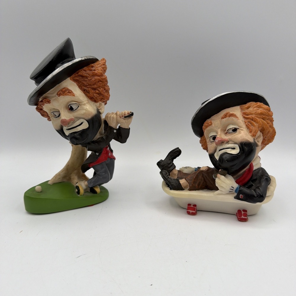 2 Vintage Red Skelton Freddy the Freeloader #'d Figurines by JM Company